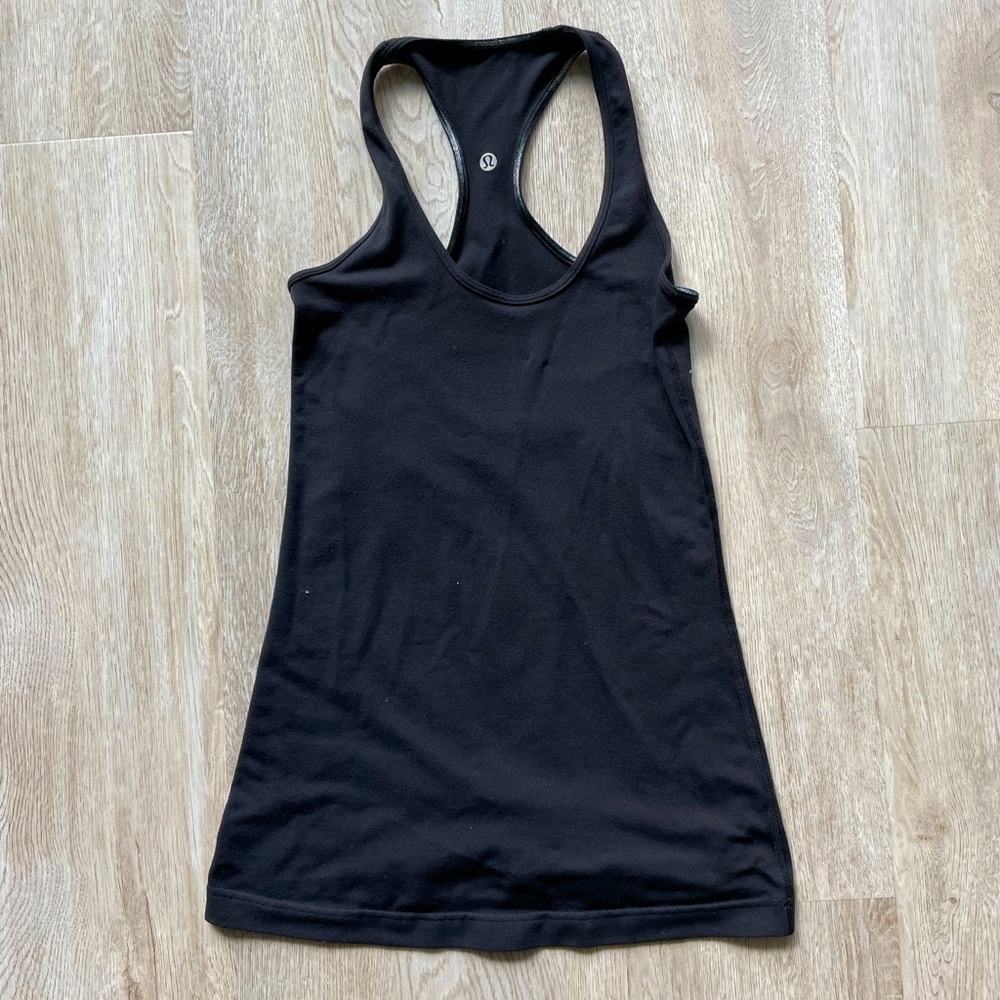 Reversible Black Lululemon Swiftly Tank Top